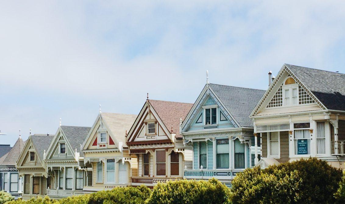 Houses lined up