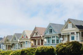 Houses lined up