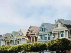 Houses lined up