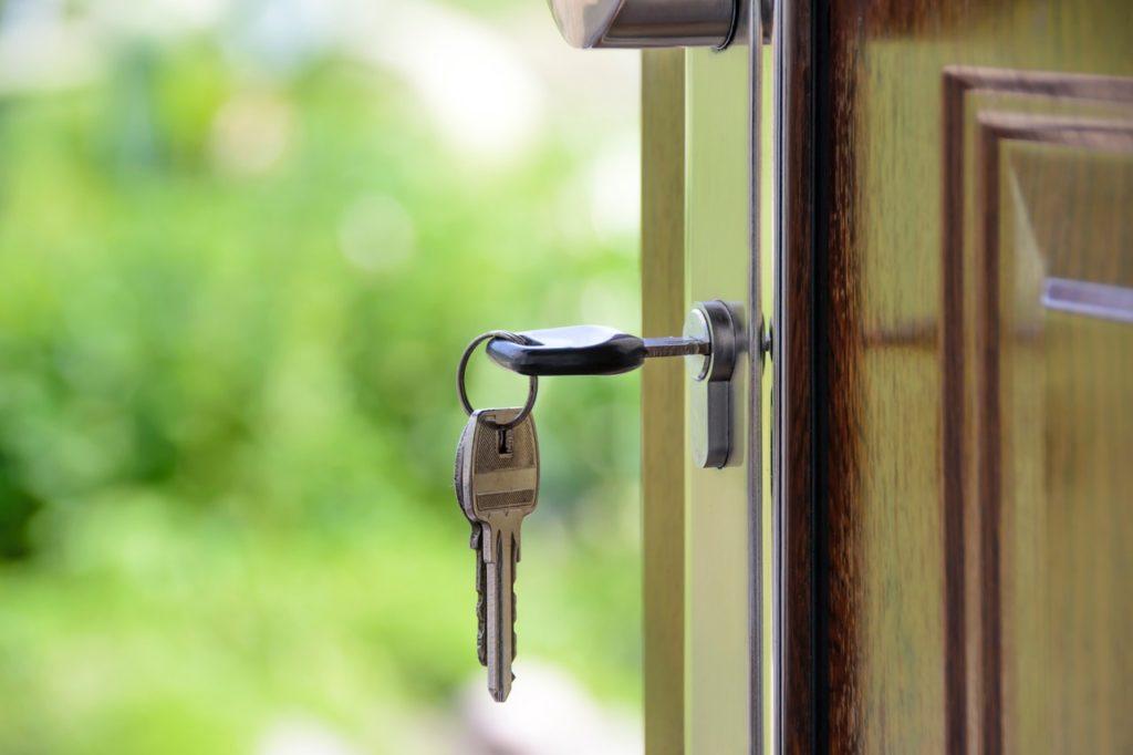 Keys in door