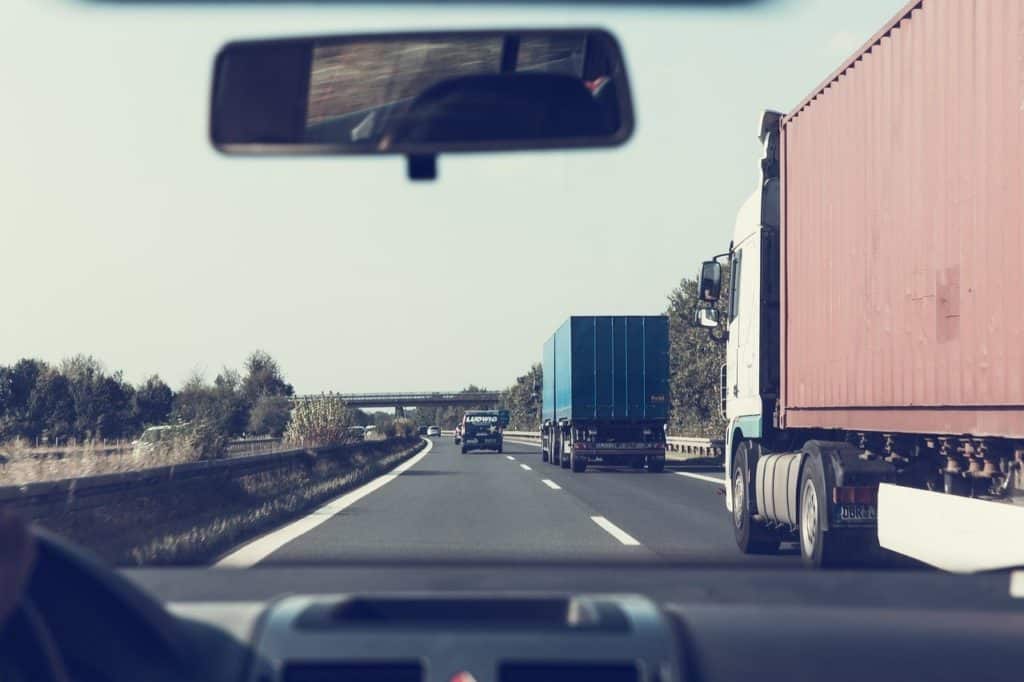 Trucks on Highway