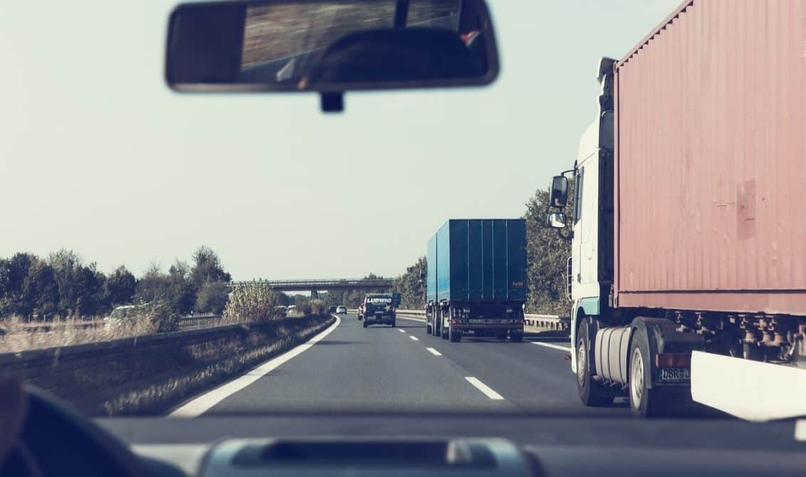 Trucks on Highway