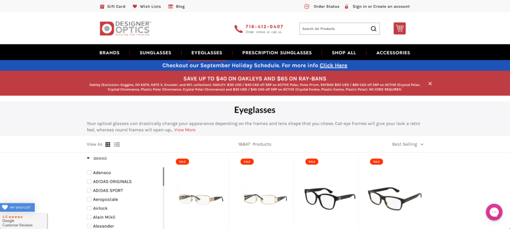 buy eyeglasses online