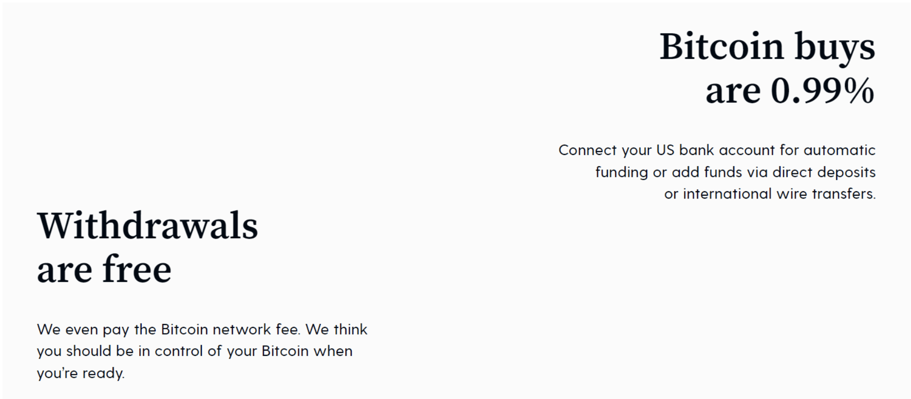 Swan Bitcoin Fees